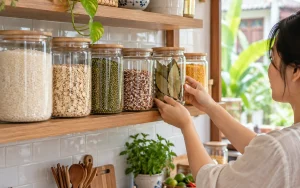 Cách bảo quản gạo, ngũ cốc trong hũ thuỷ tinh để không bị mọt mùa mưa