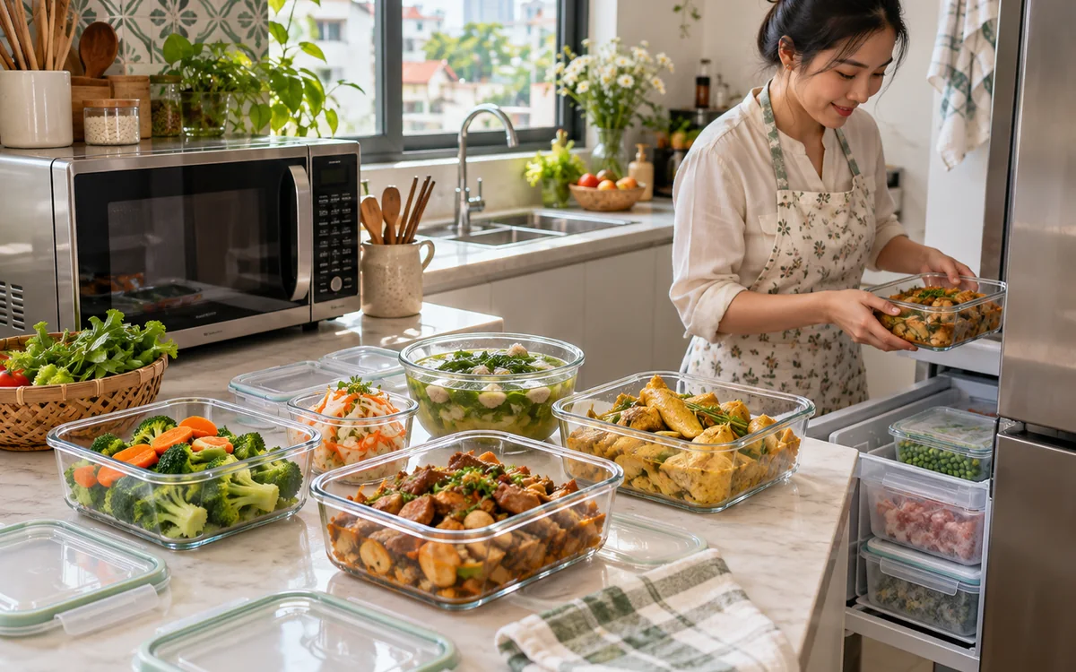 Hộp thuỷ tinh chịu nhiệt: dùng lò vi sóng, tủ đông sao cho đúng để không nứt vỡ